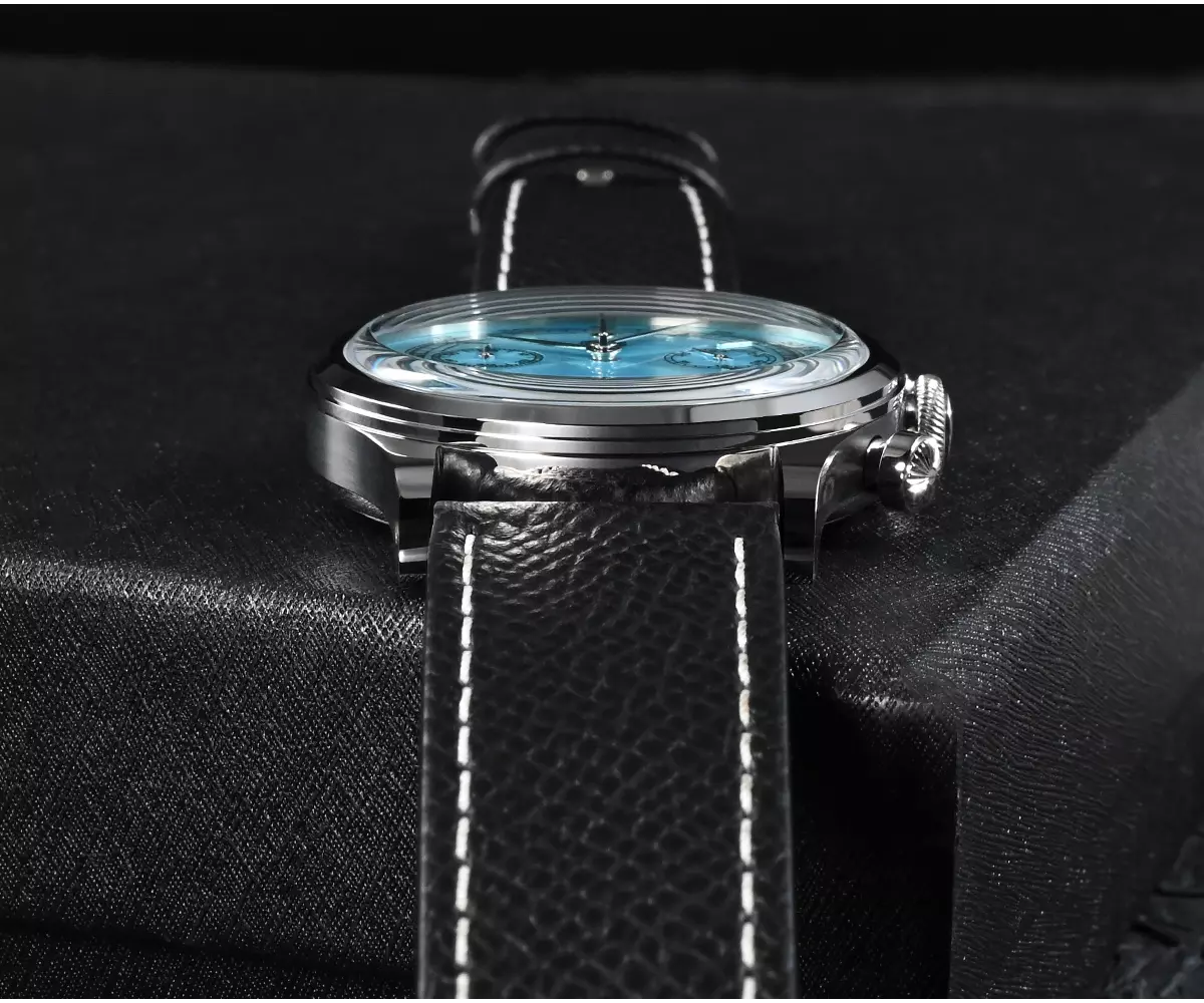 SAN MARTIN Men 38mm Fashion Luxury Quartz Chronograph 50m Waterproof with VK6430 quartz movement SN0101-G-JS-2 thumbnail 3