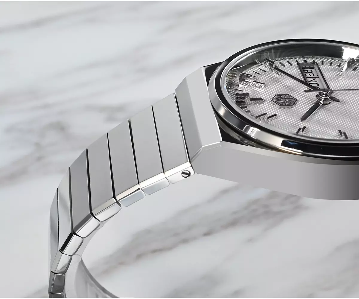 San Martin 37mm Dress Watch with Seagull 2100 Automatic Mechanical 5ATM Double date window SN0102-G thumbnail 3