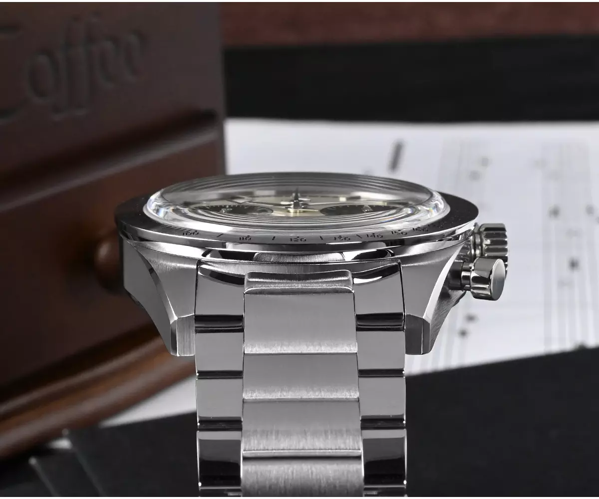 San Martin 40mm SM57 Chronograph Seagull ST1901 Manual Mechanical Watch SN0103-G-JS thumbnail 2