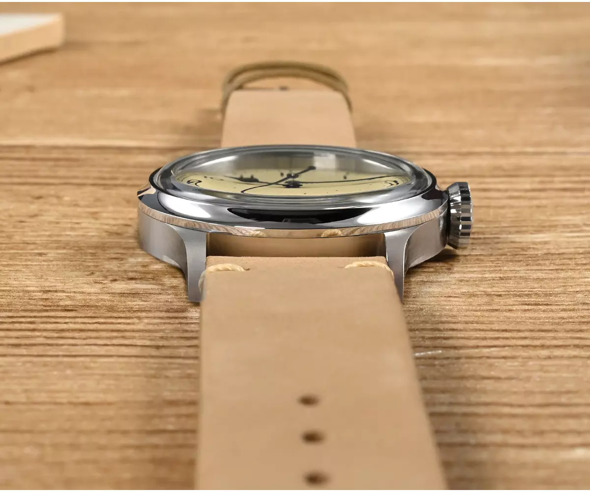 San Martin 38.5MM Pilot Style Watch Freckles Dial with NH35 movement 10Bar SN0105-G thumbnail 2