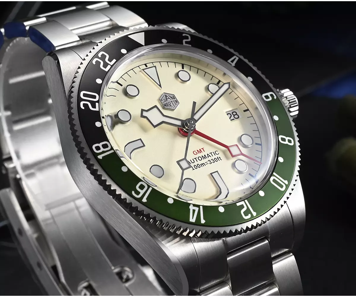 San Martin Watches 39mm SN0109-G-2 PEPSI NH34 movement BB GMT Mechanical Watch 100M Water Resistant thumbnail 2