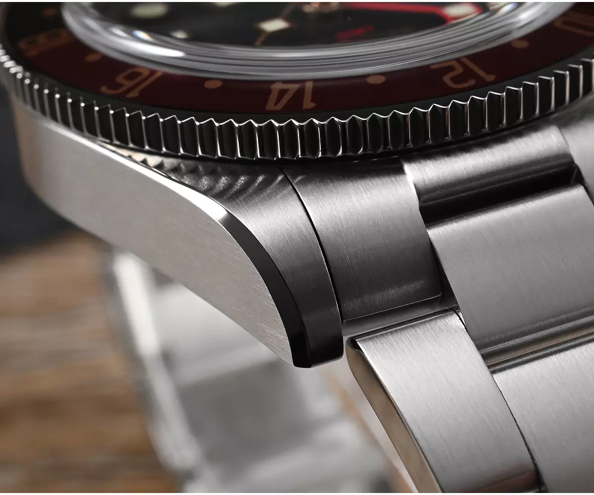 San Martin Watches SN0109-G-3 39mm NH34 COKE movement BB GMT Mechanical Watch 100M Water Resistant thumbnail 2