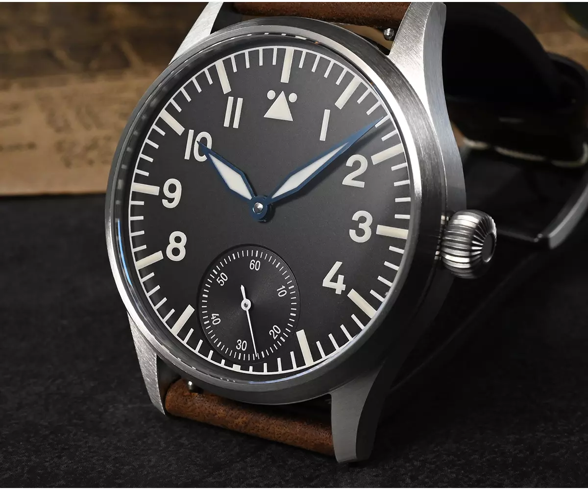 San Martin 41mm Stainless Steel Pilot Watch NH35/ST3621 Mechanical Men Watches Military Simple Sapphire 10Bar SN0117-G thumbnail 2