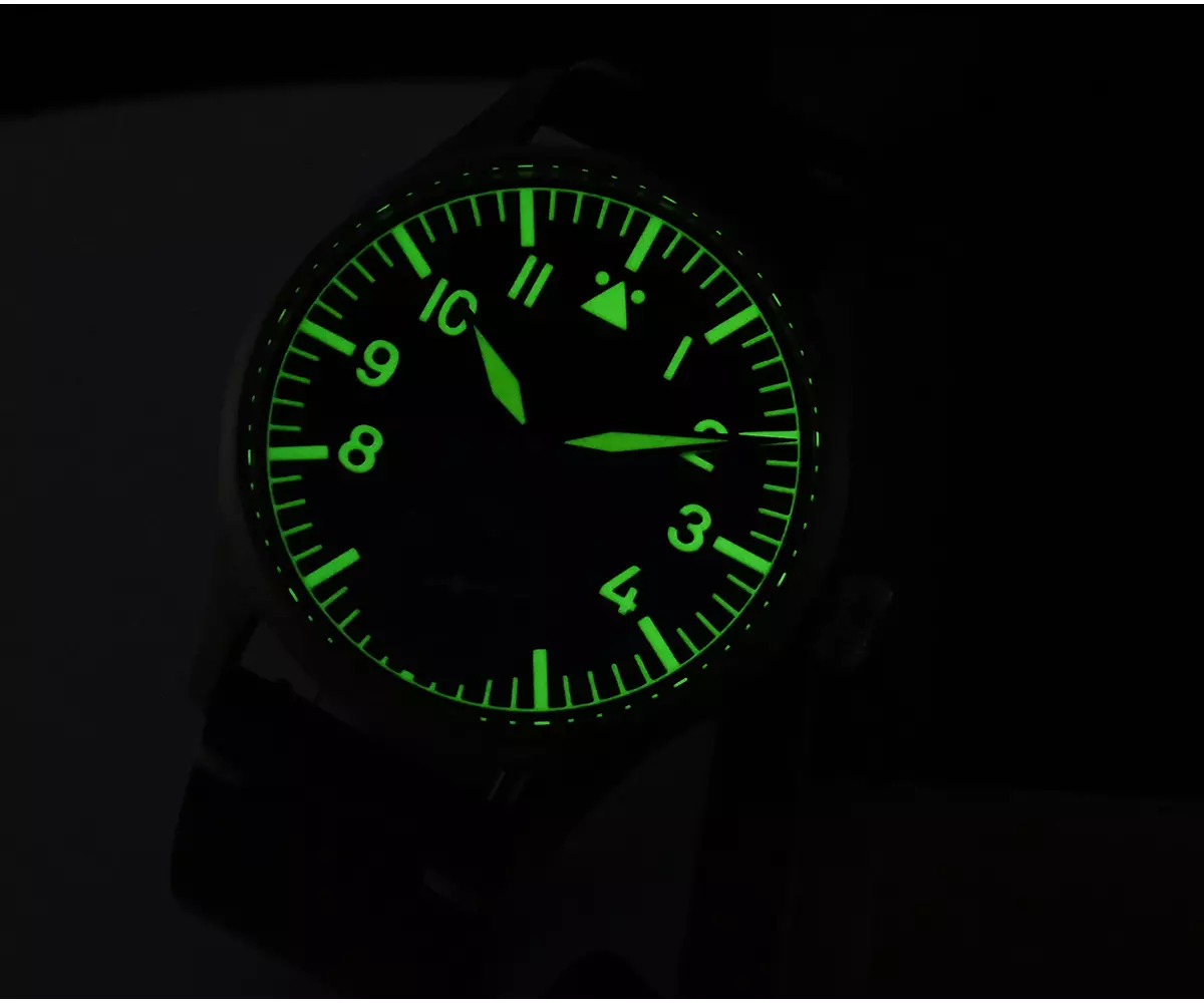 San Martin 41mm Cusn8 Bronze Pilot Watch NH35 Automatic Mechanical Men Watches Military Simple Sapphire 10Bar SN0117-Q thumbnail 3