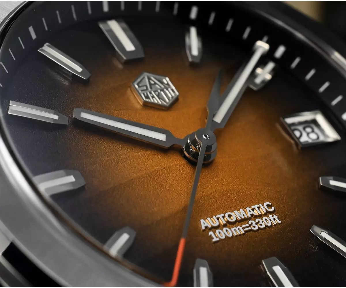 San Martin New SN0129-C 39mm NH35 Luxury Mens Business Dress Watch Automatic Mechanical Gardient dial Waterproof 100m Luminous thumbnail 3