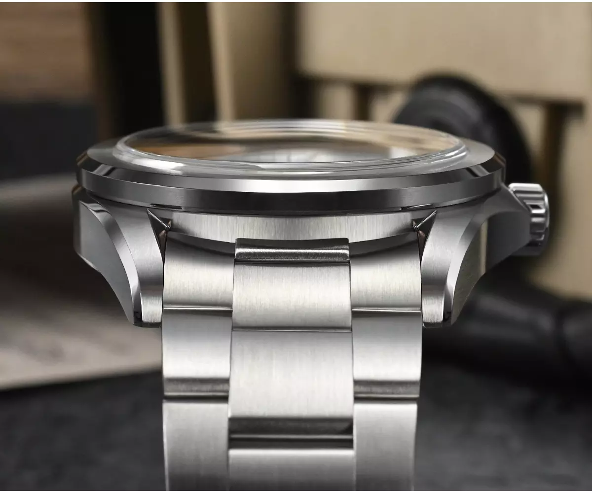 San Martin New SN0129-C1 39mm NH35 Luxury Mens Business Dress Watch Automatic Mechanical desert texture dial Waterproof 100m Luminous thumbnail 2