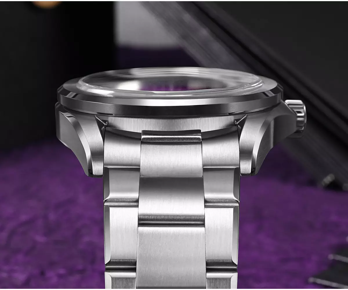 San Martin New SN0129-C3 39mm NH35 Luxury Mens Business Dress Watch Automatic Mechanical Waterproof 100m Luminous thumbnail 2