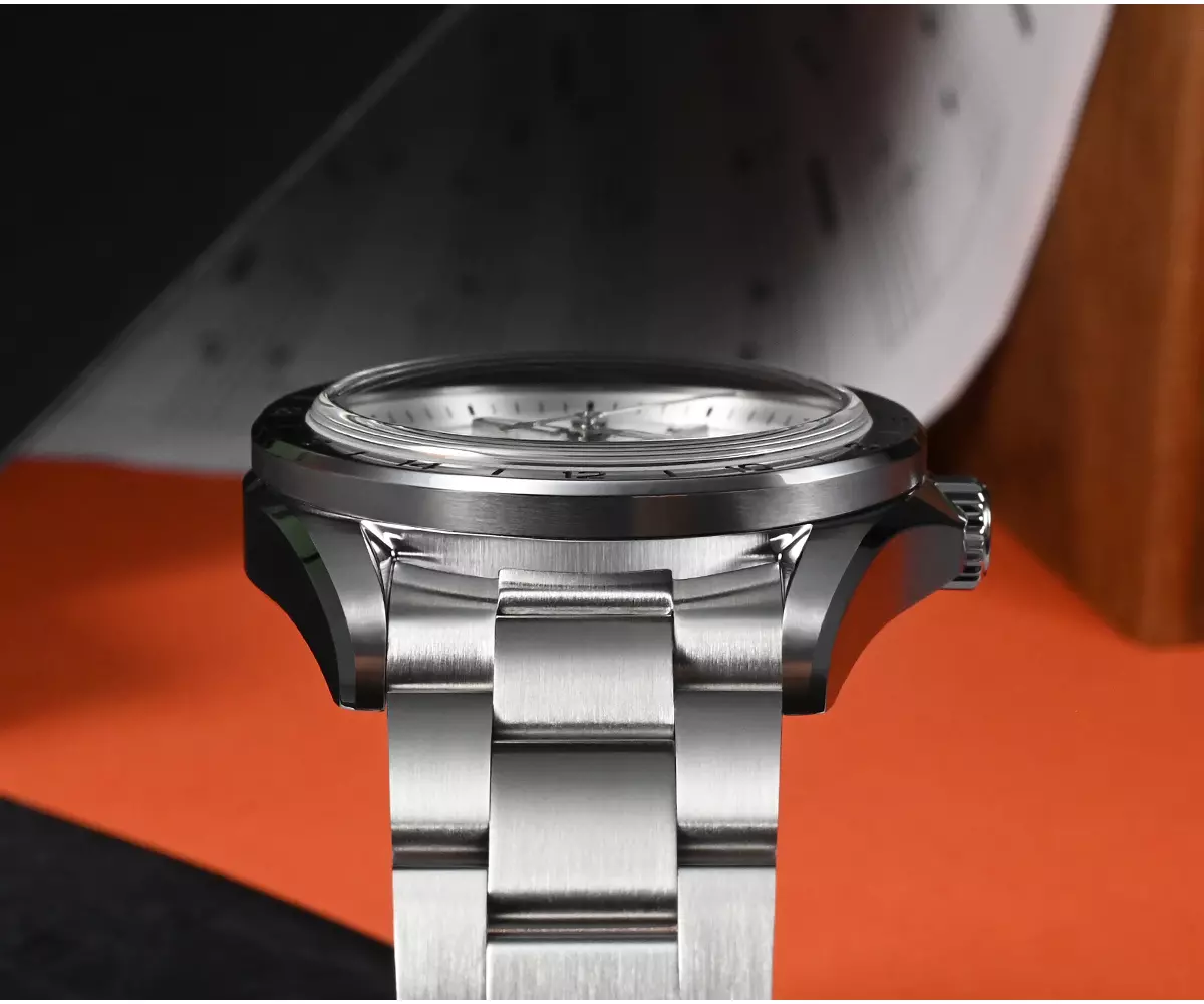 San Martin New SN0129-G-B NH34 39mm Luxury Mens Business Dress GMT Watch Automatic Mechanical Special dial Waterproof 100m Luminous thumbnail 2