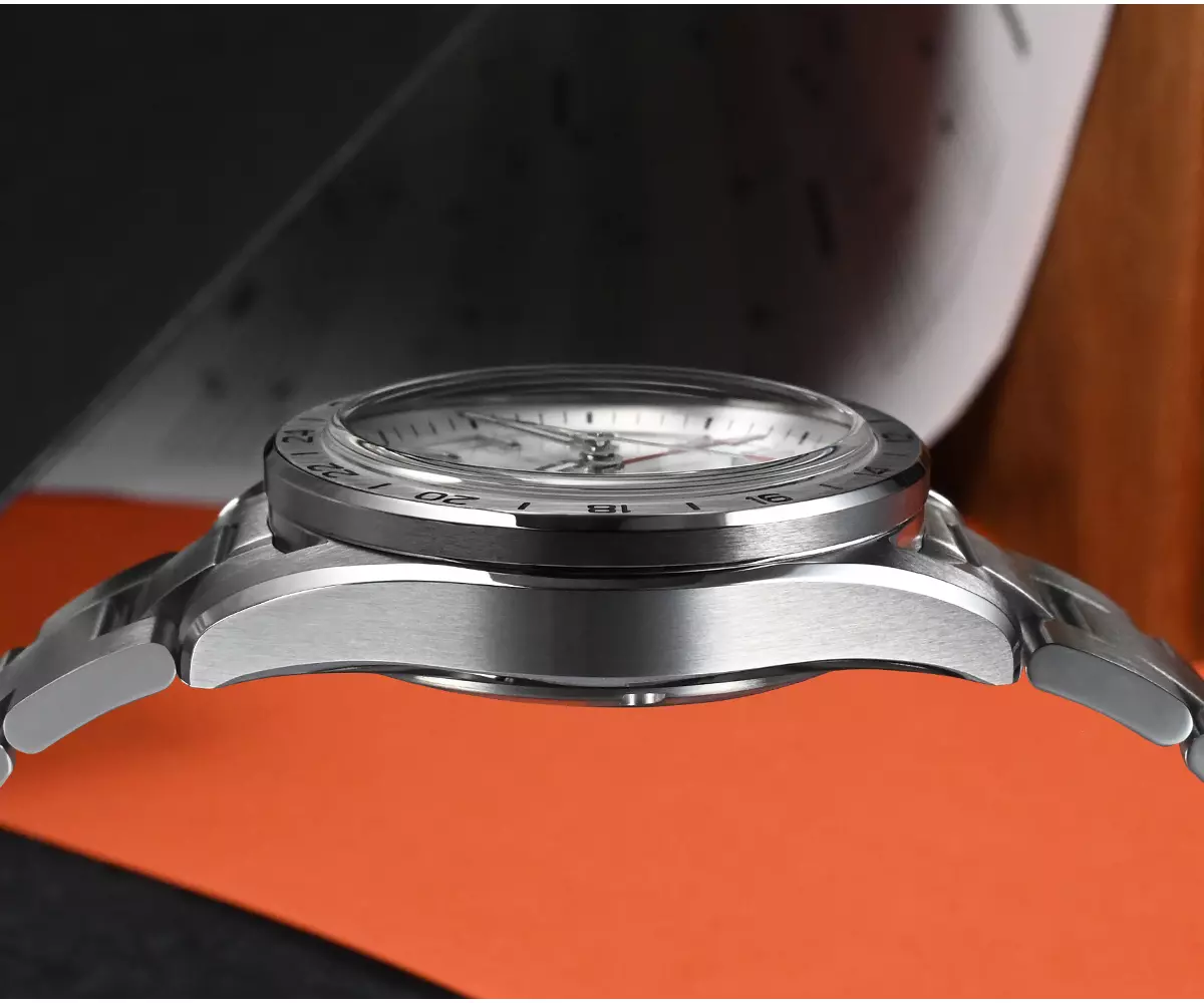 San Martin New SN0129-G-B NH34 39mm Luxury Mens Business Dress GMT Watch Automatic Mechanical Special dial Waterproof 100m Luminous thumbnail 3