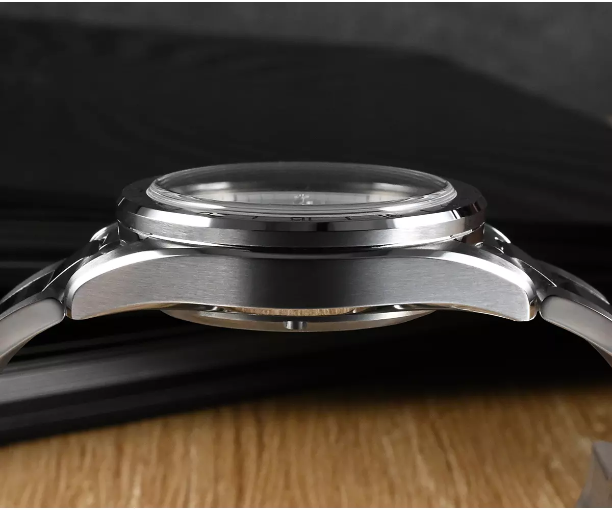 San Martin New New 39mm Luxury Mens Business Dress GMT Watch NH34 Automatic Mechanical Date Windows Waterproof 100m Luminous SN0129-G-GMT thumbnail 3