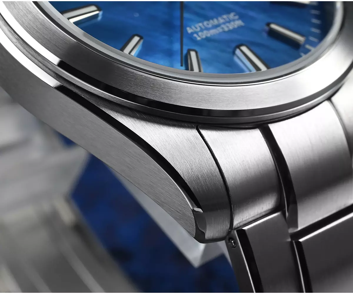 San Martin New SN0144-GX-4 39mm Luxury Mens Business Dress Watch 90S5 Automatic Mechanical Waterproof 100m Luminous MOP Dial thumbnail 3