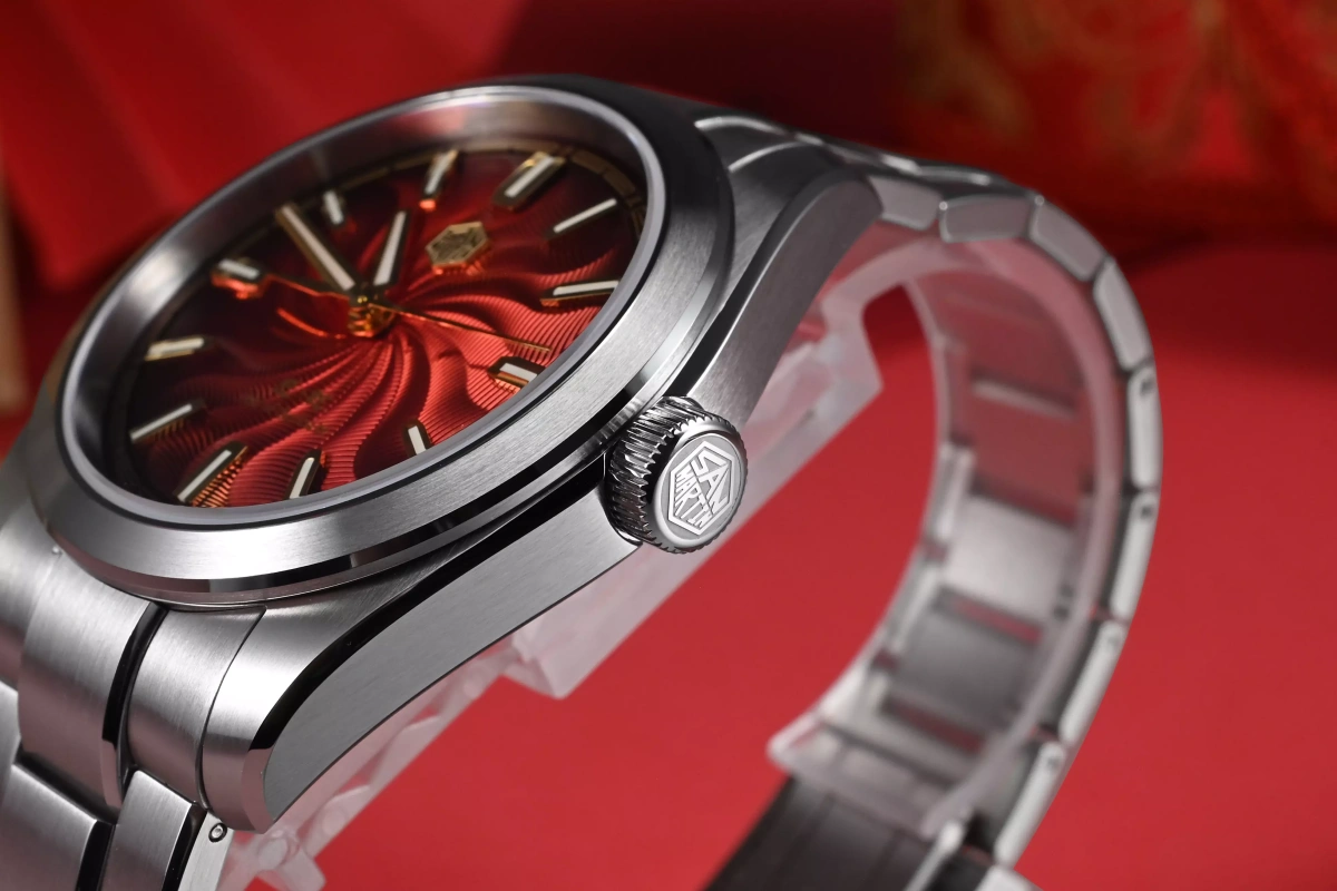 San Martin New SN0144-GX-6 39mm Luxury Mens Business Dress Watch 90S5 Automatic Mechanical Waterproof 100m Luminous Year of the Snake Limited Edition thumbnail 2