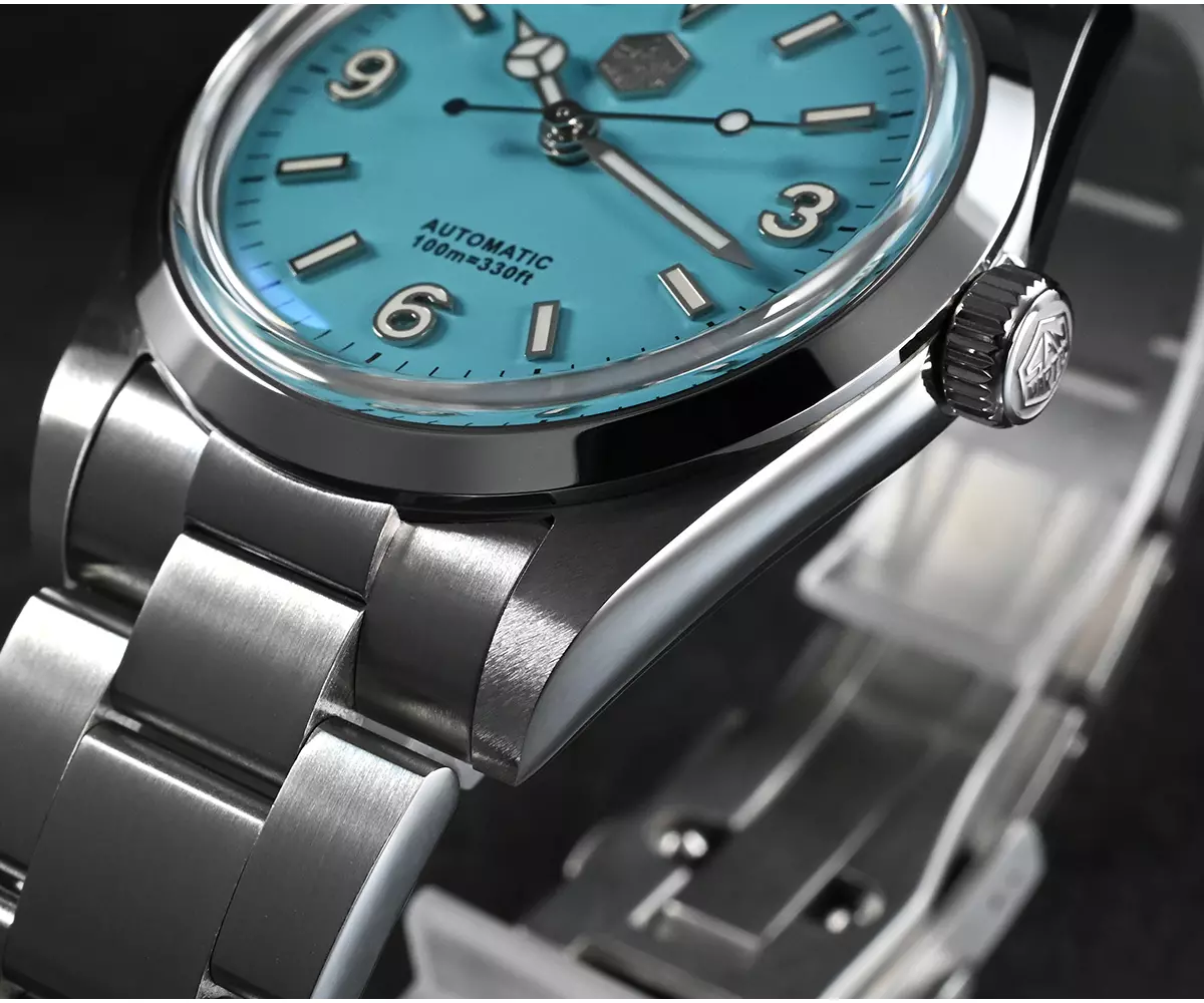 SAN MARTIN mechanical diving watch 100 meters waterproof explorer SN021-G-B1 with PT5000 and SW200 movement thumbnail 3
