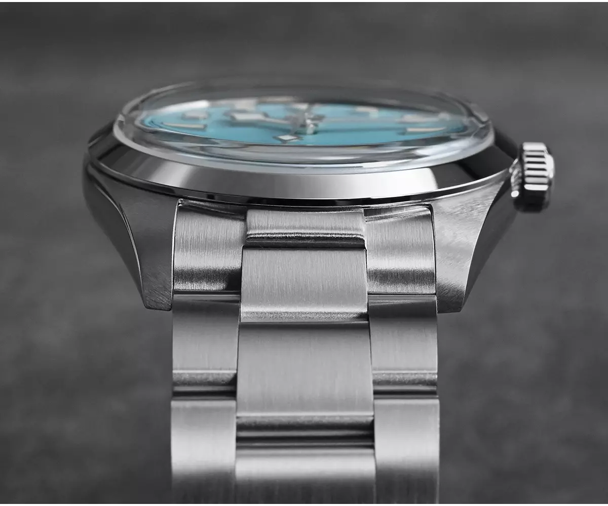 SAN MARTIN 37MM mechanical diving watch 100 meters waterproof explorer Snowflake hands SN021-G-B2 with PT5000 and SW200 movement thumbnail 2