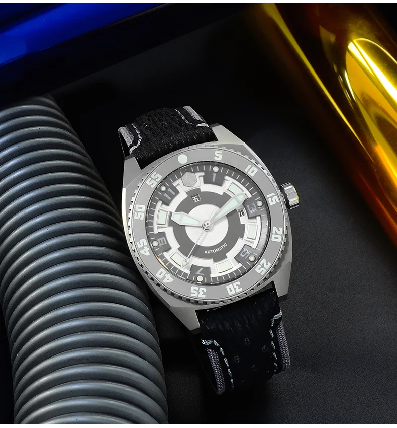San Martin original design diving watch GR5 titanium metal mens mechanical watch limited edition SN027-T2 thumbnail 2