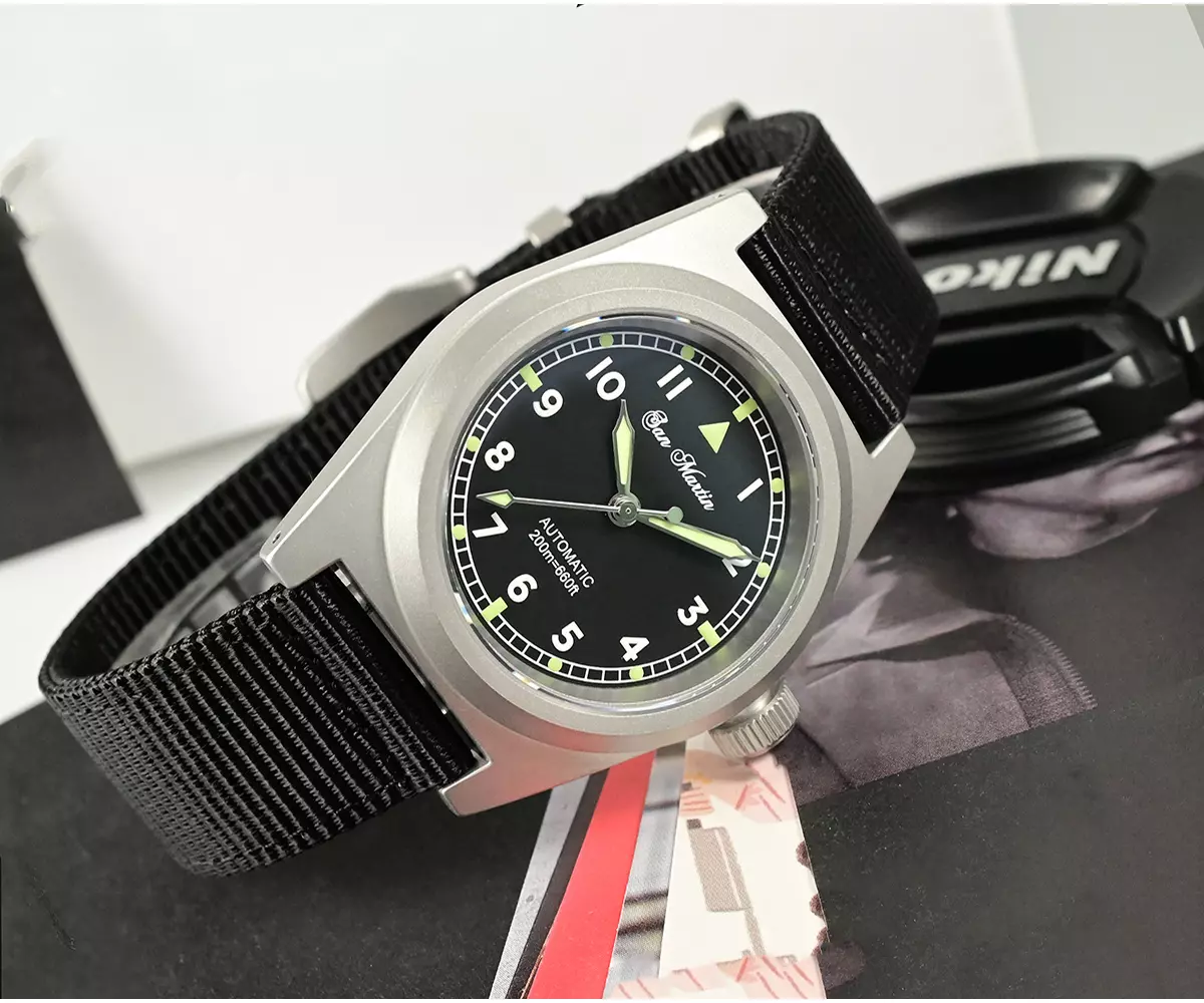 SAN MARTIN mechanical military diving watch 200 meters waterproof SN029-G-V2 thumbnail 2