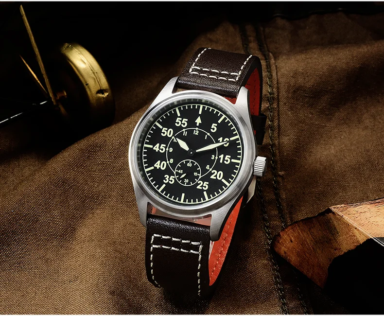 San Martin Pilot Watch Quartz Waterproof Watch SN030-G-SY thumbnail 2