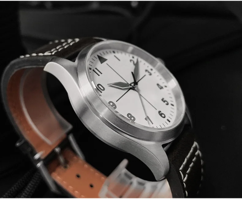 San Martin Vintage Pilot Watch Waterproof Luminous Mechanical Watch SN030-GW thumbnail 3