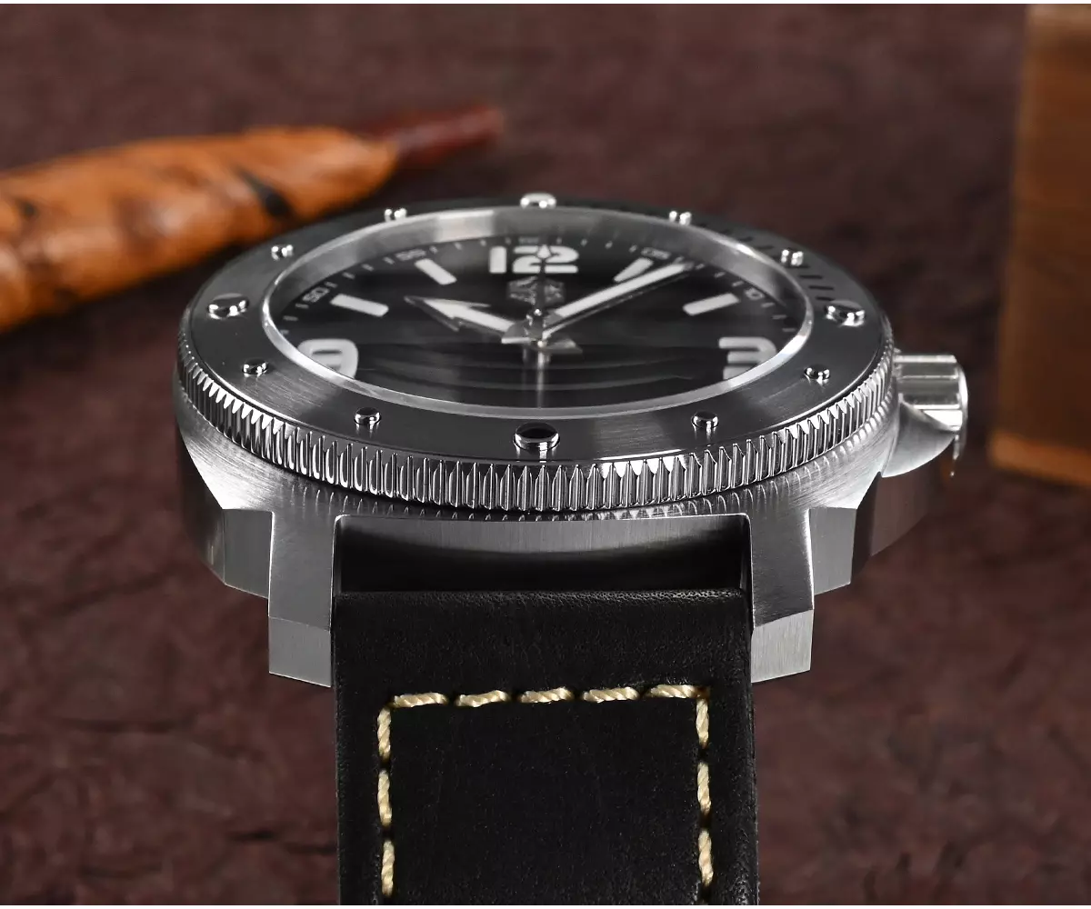 SAN MARTIN 43mm mechanical watch 200 meters waterproof Outdoor Military Style with Miyota 8215&8315 movement SN049-G thumbnail 2