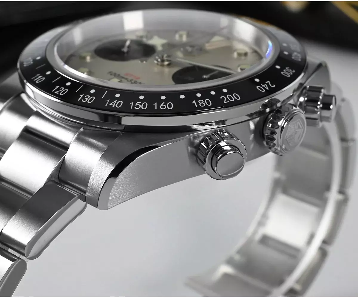 San Martin 40mm Panda BB Chronograph Seagull ST1901 Manual Mechanical Watch SN052-G-JS thumbnail 3