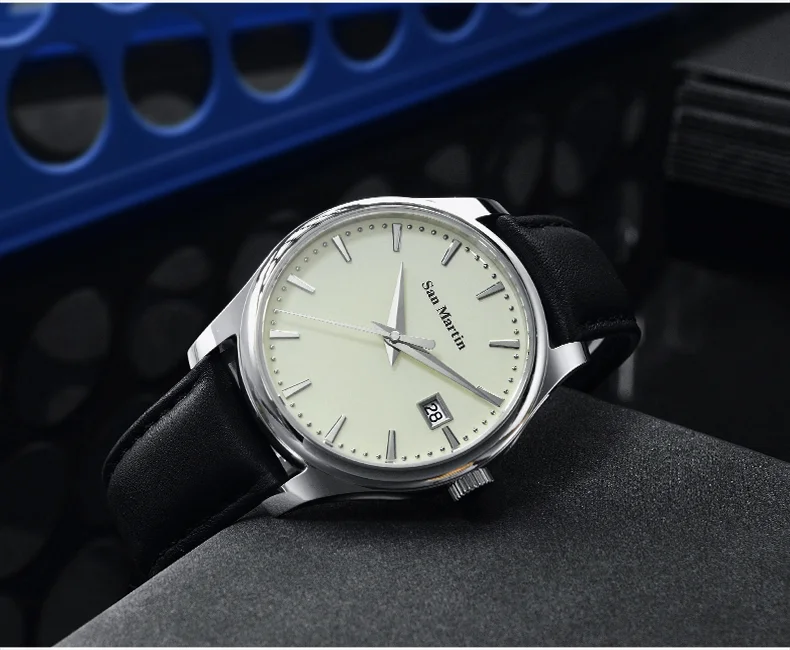 San Martin simple style business dress watch fully automatic mens watch SN053 thumbnail 2