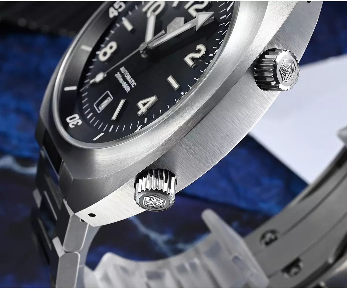 San Martin New 42MM YN55 MOVEENT Mens Watch INSIDE Bezel Waterproof DIVE WATCH BGW9 LUME SN066-G thumbnail 3