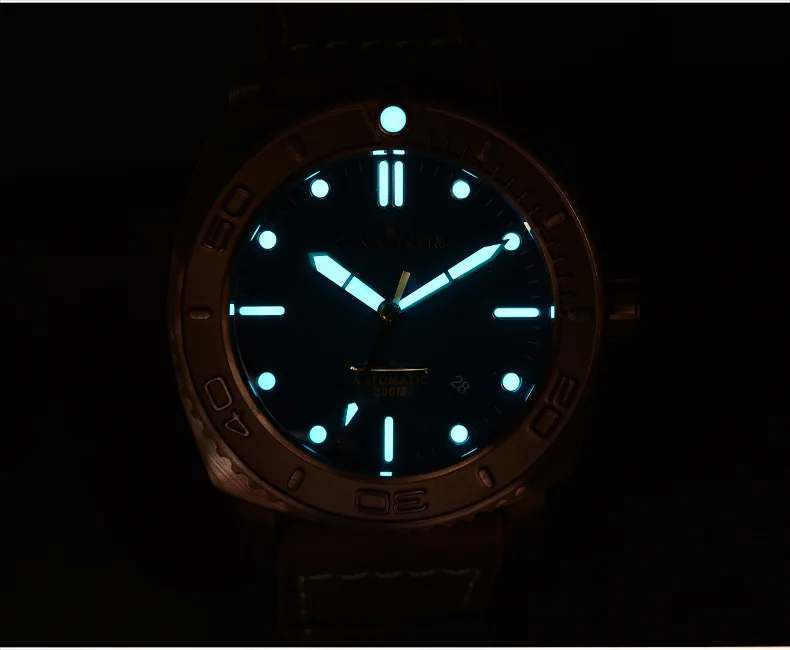 San Martin Bronze Luminous Diving mechanical Watch SN078-Q thumbnail 2