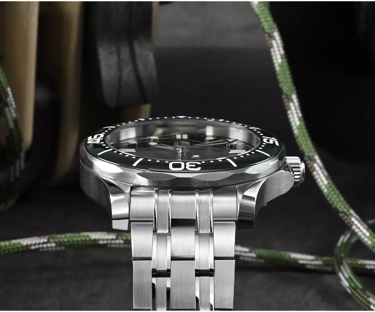 SAN MARTIN Men Diving Watch 42mm Automatic Mechanical Wristwatch Sapphire 20Bar Waterproof with YN55 movement SN088-G2 thumbnail 2