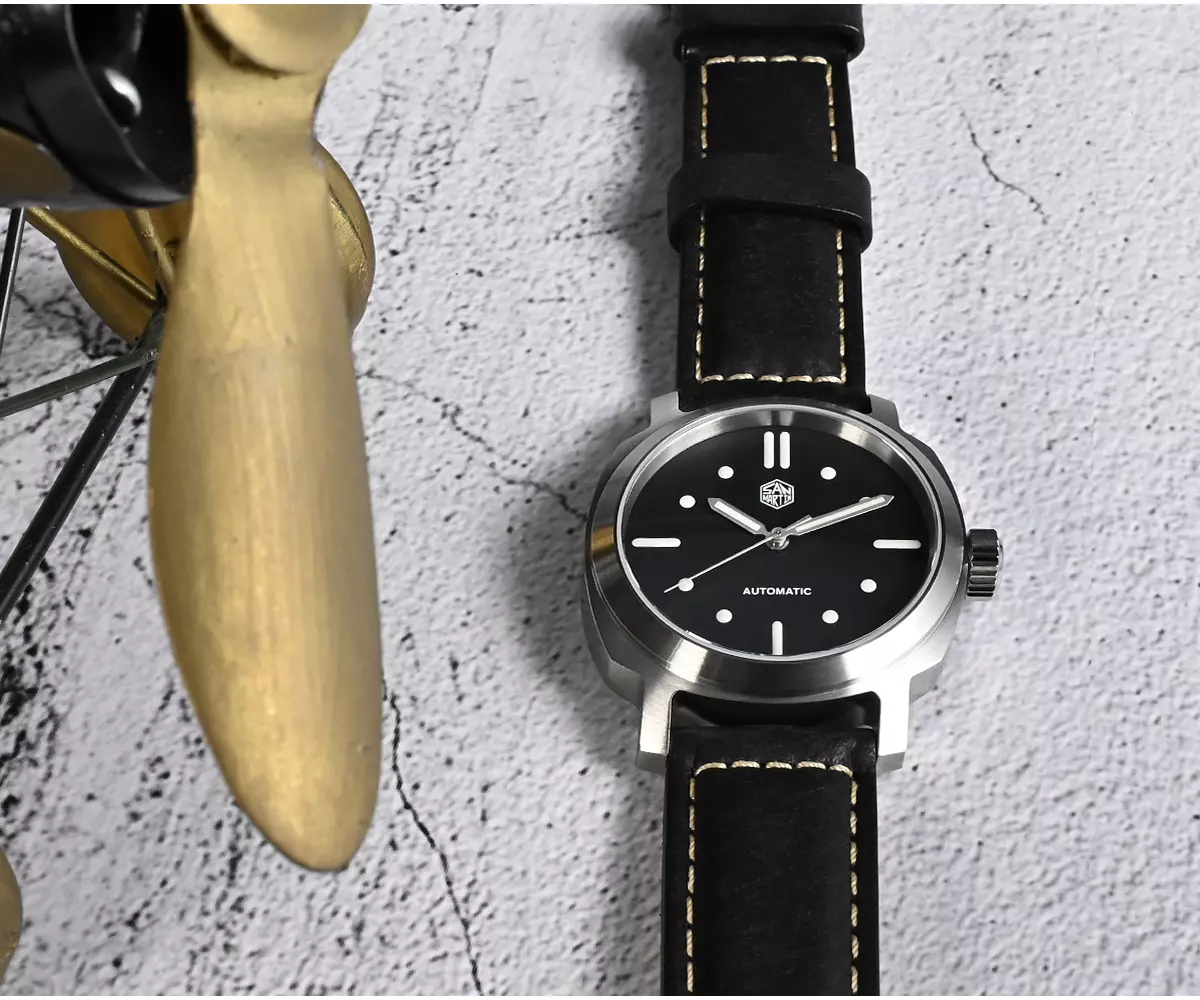 San Martin Watches SN065-G1 40mm classic style dive watch with YN55 movement and 100m waterproof Automatic Mechanical Watch thumbnail 2