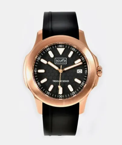 Top Side Crew Rose Gold Black Dial