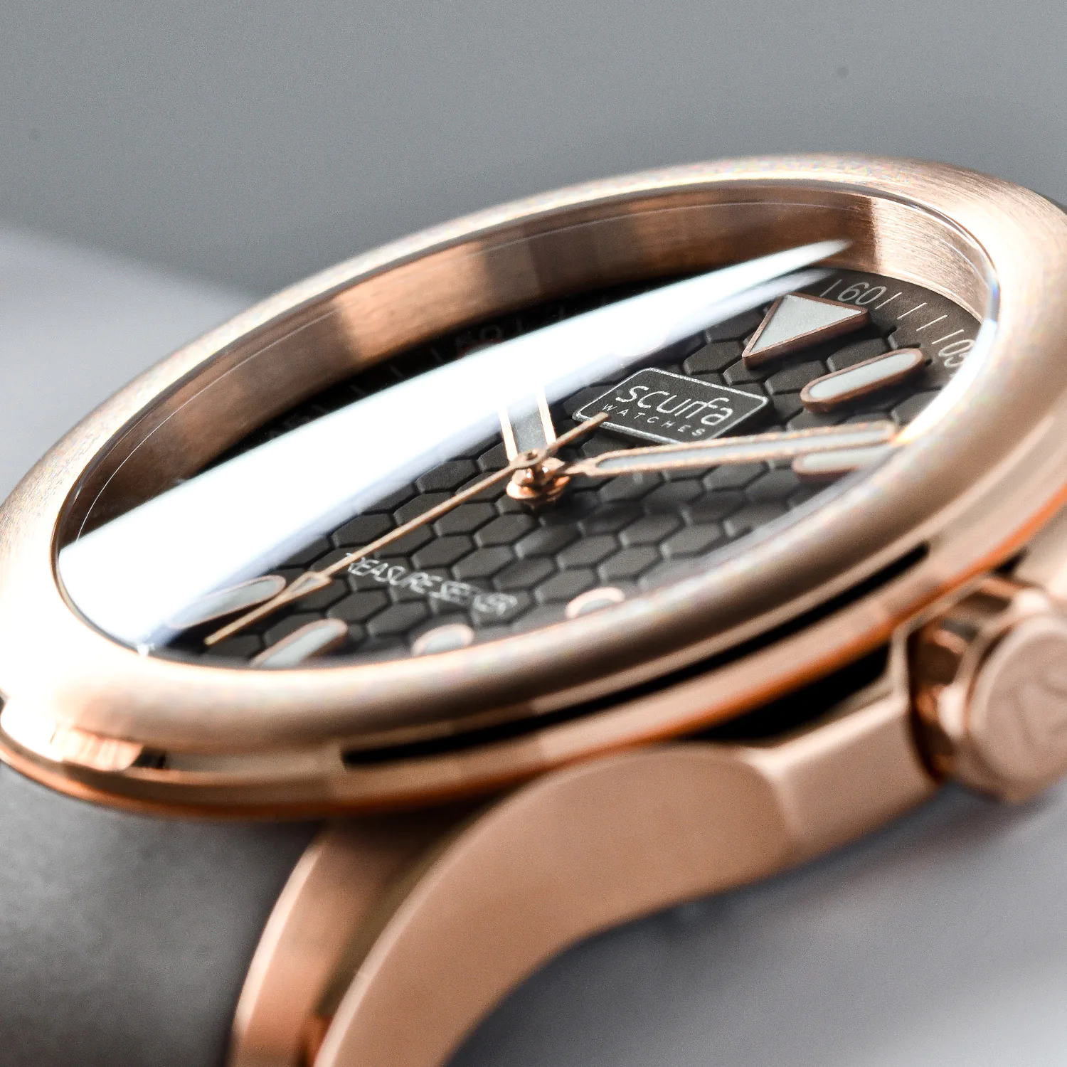 Top Side Crew Rose Gold Brown Dial thumbnail 2
