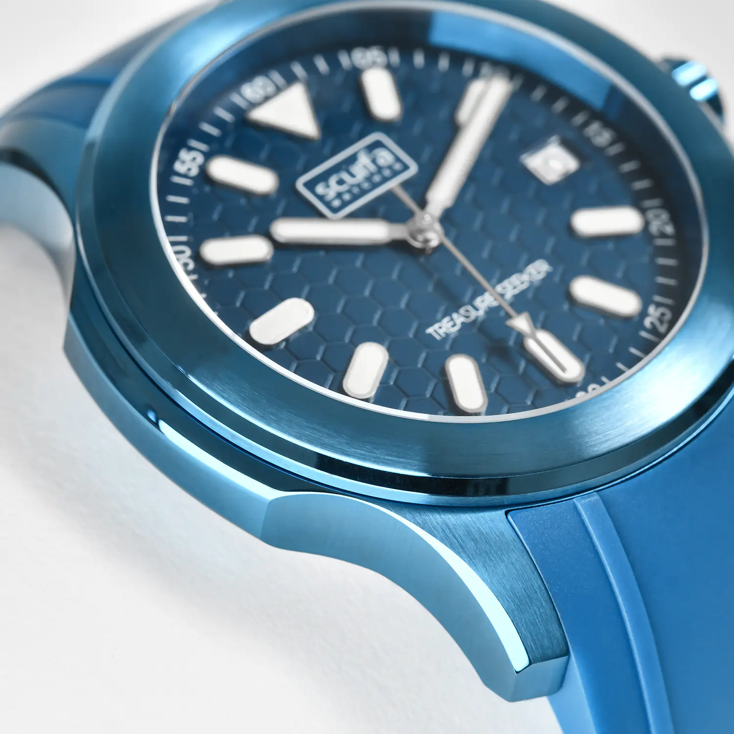 Top Side Crew Stainless Steel Electric Blue Dial thumbnail 2