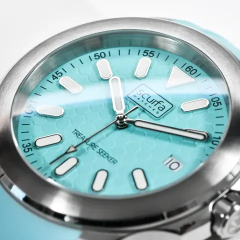 Top Side Crew Stainless Steel Turquoise Dial