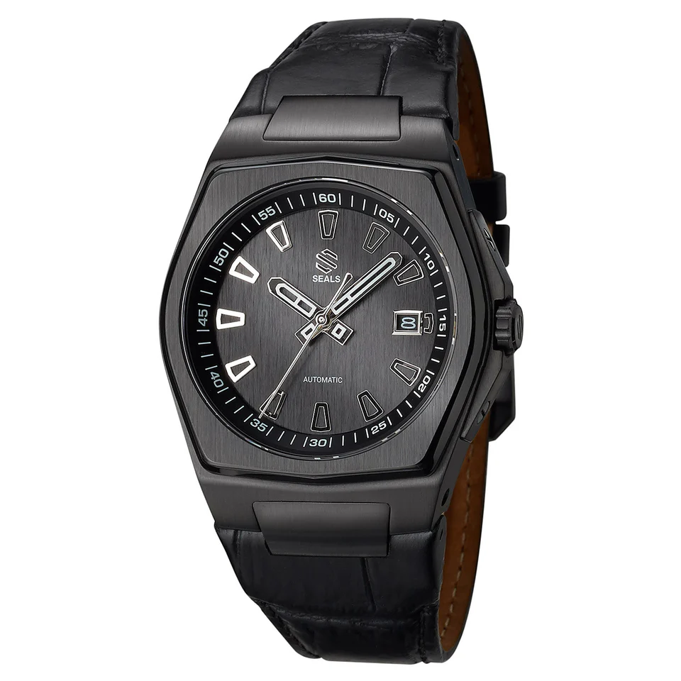 Black PVD with Black Dial - Automatic Wrist Watch thumbnail 2