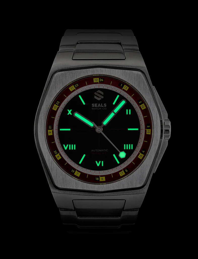 Model A.5 Automatic Wrist Watch - Burgundy Roulette thumbnail 2