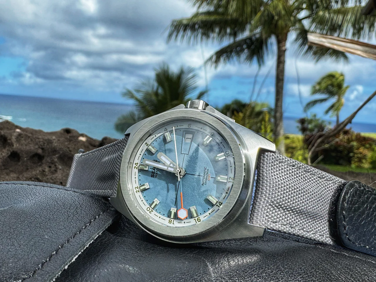Seals Land // Sea GMT: 38mm Miyota 9075 True GMT Watch thumbnail 2