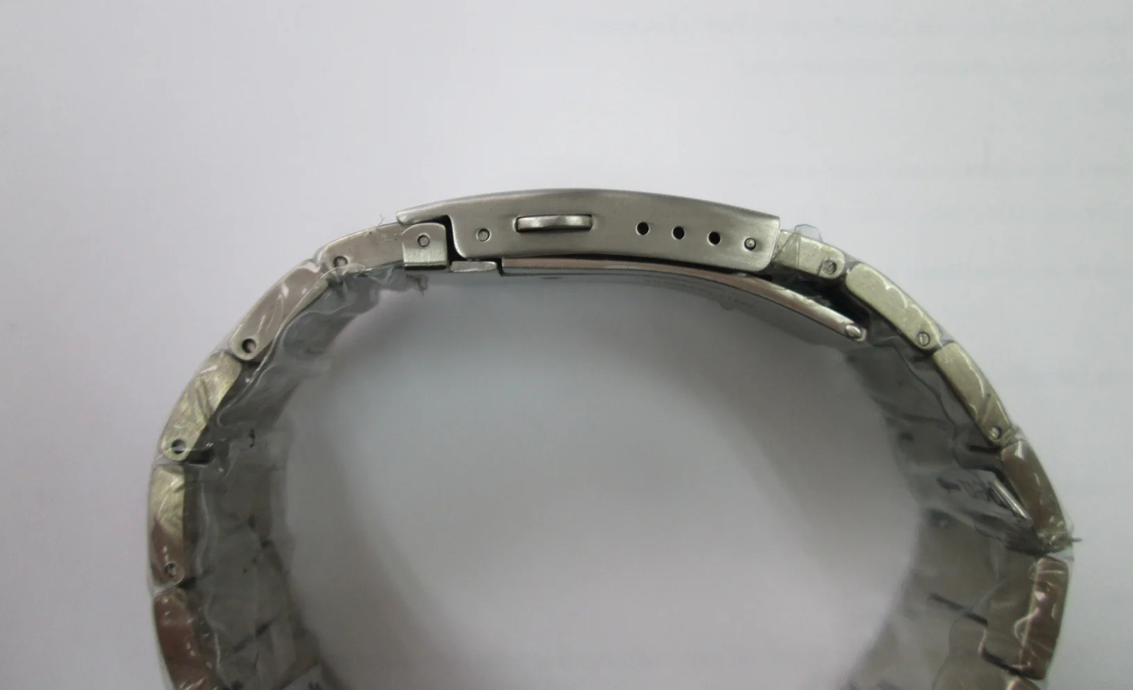 Stainless Steel With Brushed White/Silver Dial on Steel Bracelet Automatic Watch thumbnail 4