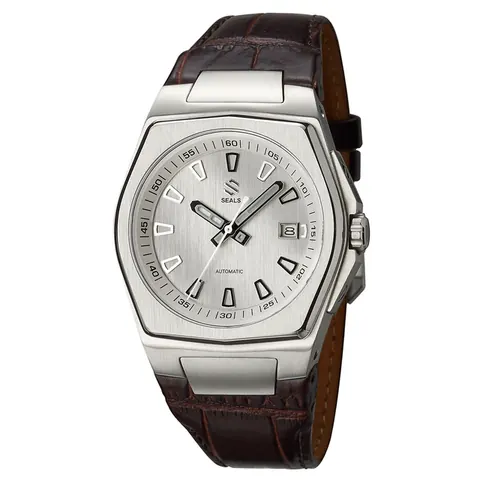 Stainless Steel with White/Silver Dial - Automatic Wrist Watch