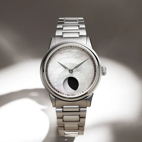M1 Moonphase - CNC Guilloche (White MoP)