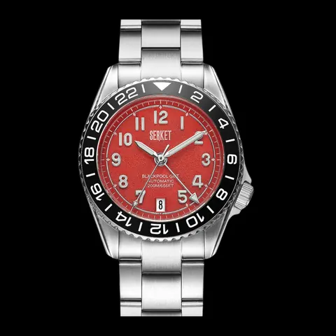 BLACKPOOL GMT AUTOMATIC Fire Engine Red 39MM