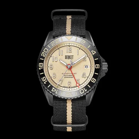 Blackpool Gmt Automatic Vintage Black 40Mm