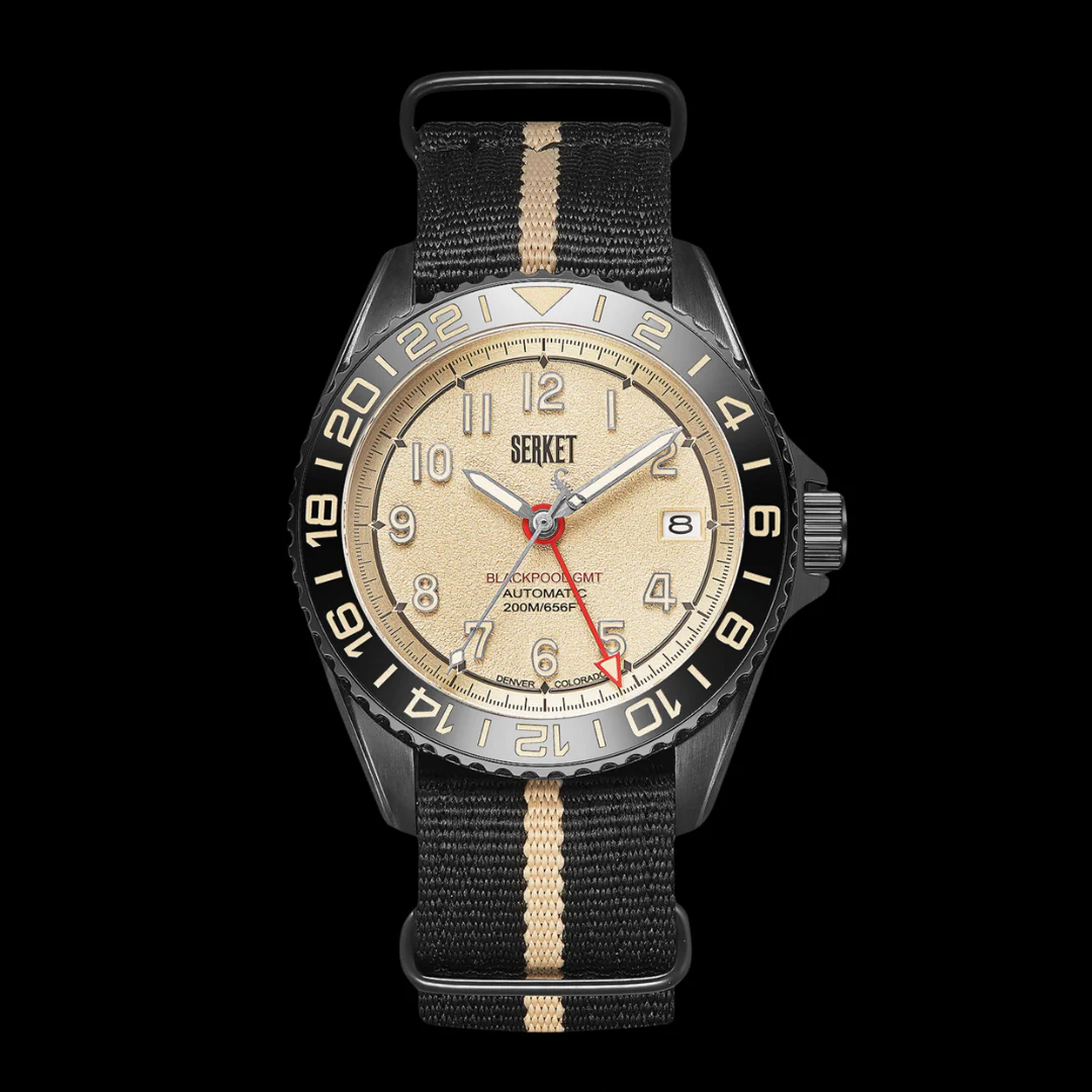 Blackpool Gmt Automatic Vintage Black 40Mm