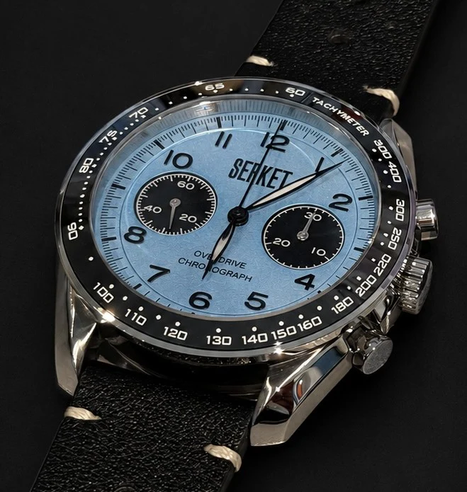 OVERDRIVE MECHANICAL CHRONOGRAPH Lotus Blue 42MM thumbnail 3