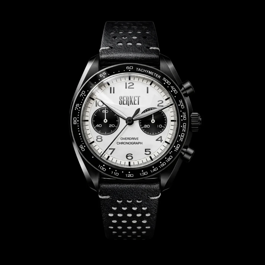 Overdrive Chronograph Manual Wind Pvd Glacial White Dial 41Mm