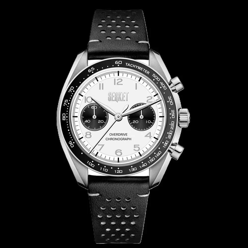 Overdrive Chronograph Manual Wind Steel Glacial White Dial 41Mm thumbnail 2