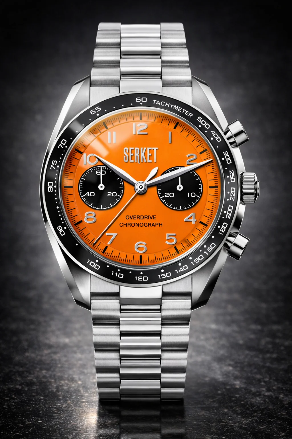 Overdrive Chronograph Manual Wind Steel Molton Amber Dial 40Mm thumbnail 2