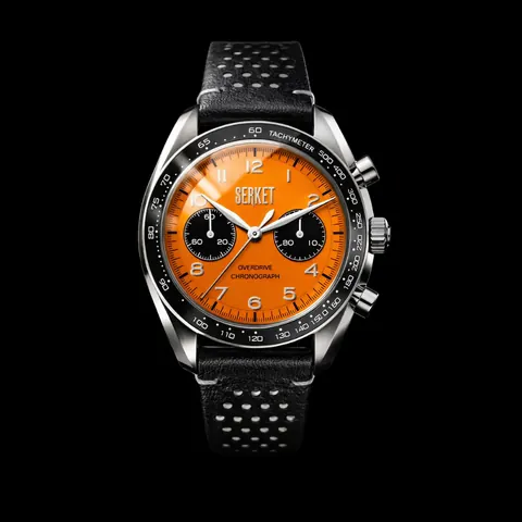 Overdrive Chronograph Manual Wind Steel Molton Amber Dial 40Mm