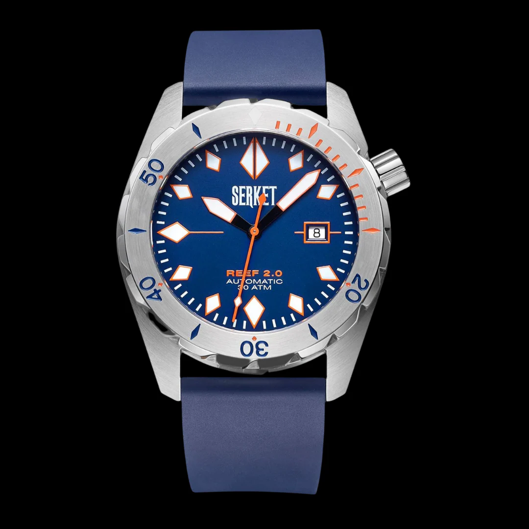 REEF 2.0 DIVER SWISS AUTOMATIC 30ATM Royal Blue Diving Watch 46MM