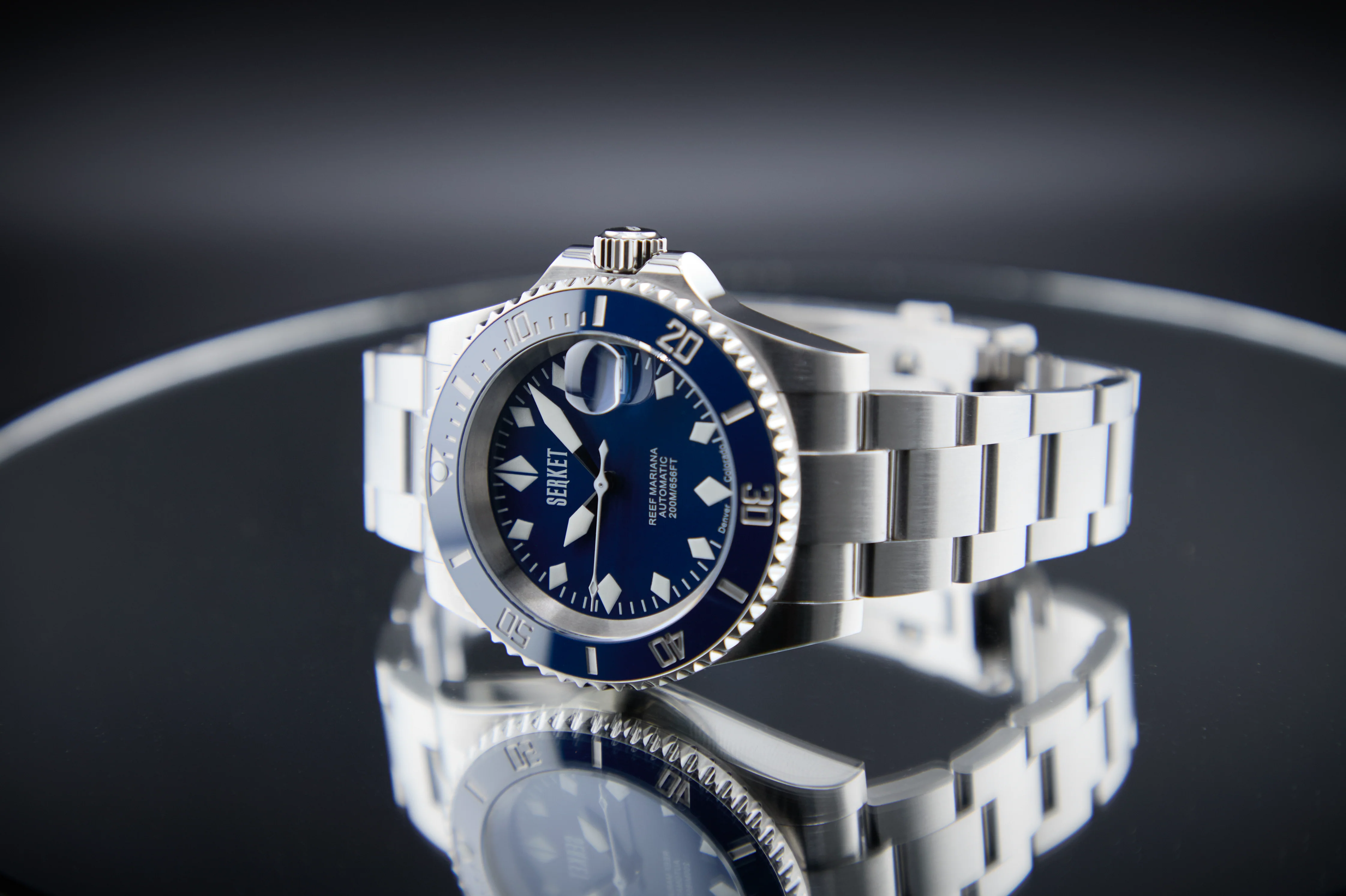 REEF MARIANA DIVER Blue Dial Blue Bezel 40MM thumbnail 2