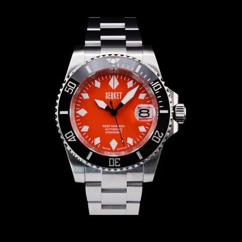 REEF MARIANA DIVER Orange Dial Black Bezel 40MM